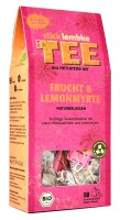 Bio-Früchtetee mit Frucht & Lemonmyrte