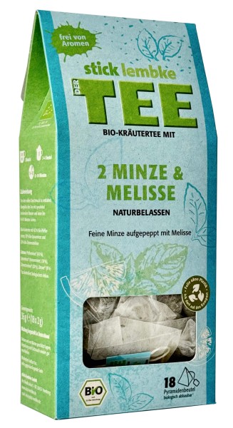 Bio-Kräutertee mit 2 Minze & Melisse
