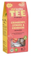 Bio-Früchtetee Cranberry, Zitrone & Erdbeere
