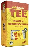 Ingwertee mit Ingwer & Orangenschalen